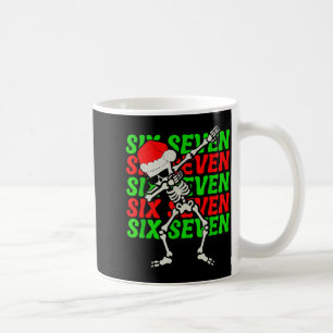Taza De Café 67 Navidad Divertido Seis Siete Meme Brainrot Dabb