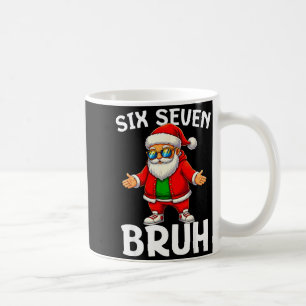 Taza De Café 67 Navidad Divertido Seis Siete Meme Brainrot Sant