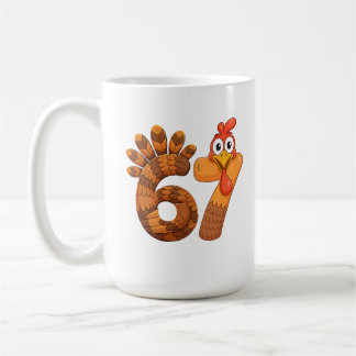 Taza De Café 67 pavo de acción de gracias divertido