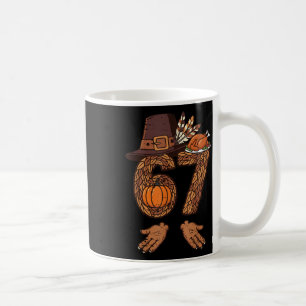 Taza De Café 67 Pavo de Acción de Gracias Divertido 6 7 Meme Ch