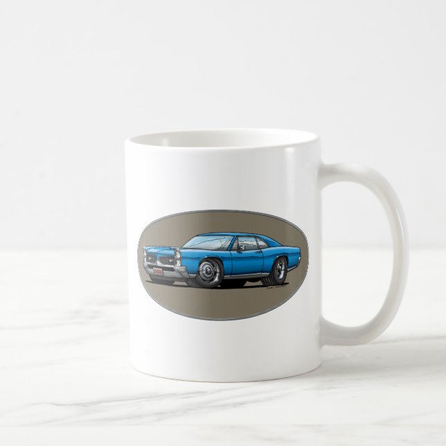 Taza De Café 67 Pontiac GTO_blue (Derecha)