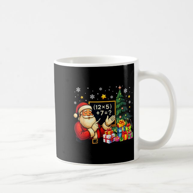 Taza De Café 67 Profesor Santa Navidad Seis Siete Meme Brainrot (Derecha)