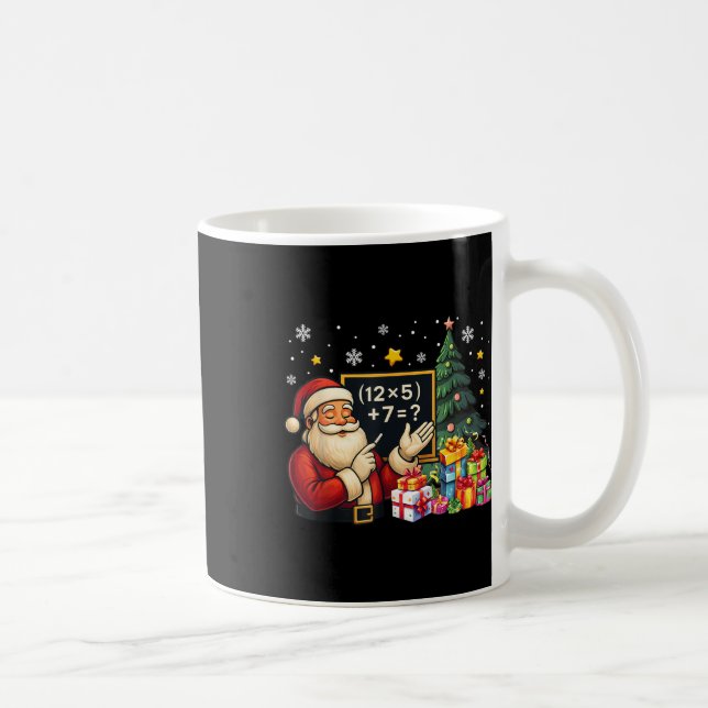 Taza De Café 67 Profesor Santa Navidad Seis Siete Meme Brainrot (Derecha)