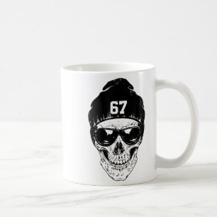 Taza De Café 67 Seis Siete 67 Meme Divertido Deteriorado Número