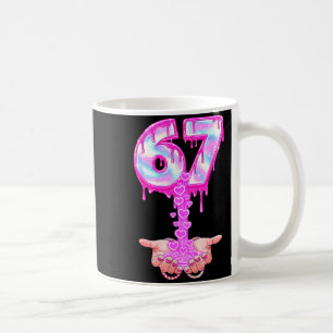 Taza De Café 67 Seis Siete 6 7 Meme San Valentín Divertido Muje