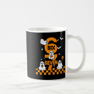 Taza De Café 67 Seis Siete Meme 6 7 Pareja Combinación Hallowee