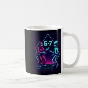 Taza De Café 67 Seis Siete Meme Divertido Bigfoot Alien Sasquat