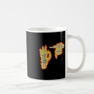 Taza De Café 67 Seis Siete Meme Esqueleto Fuego Roca Vintage Fi