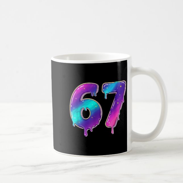 Taza De Café 67 Shirt, 67 Meme Baseball Lifestyle 101 Apparel Y (Derecha)