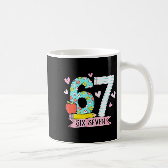 Taza De Café 67 Shirt For Teachers 67 Meme Women Teacher Six Se (Derecha)
