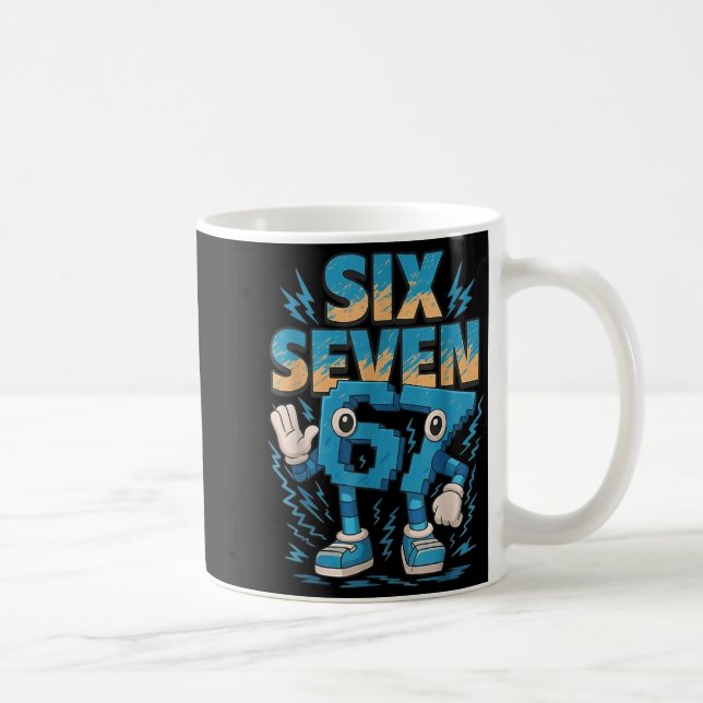 Taza De Café 67 Six Seven 6 7 Italian Brainrot  (Derecha)