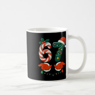 Taza De Café 67 Six Seven 6 7 Meme Personalizado Pareja Navidad