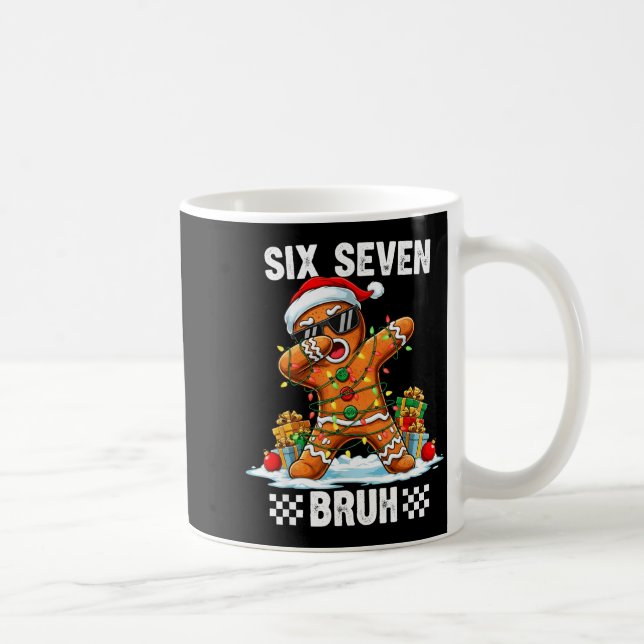 Taza De Café 67 Six Seven Burh Christmas Gingerbread 6 7 Meme M (Derecha)