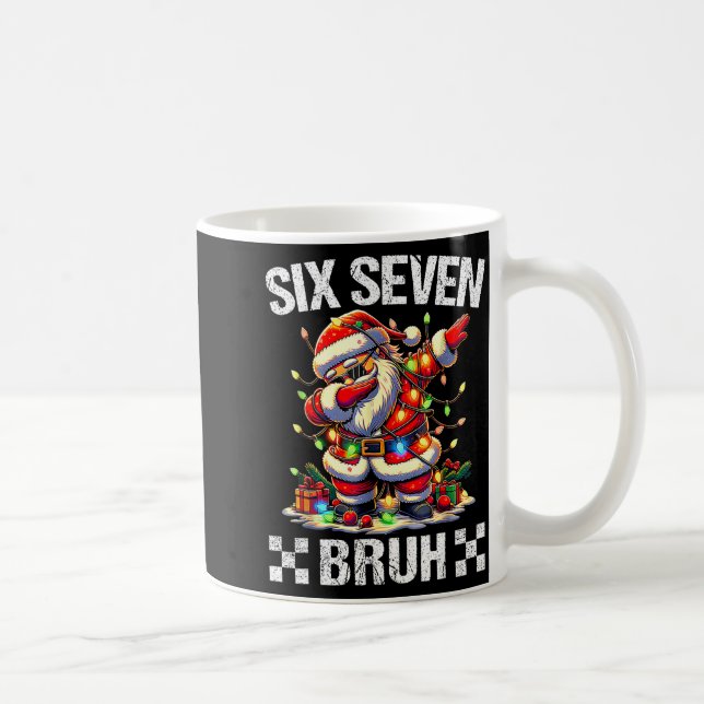 Taza De Café 67 Six Seven Burh Funny Christmas 6 7 Meme Men Wom (Derecha)