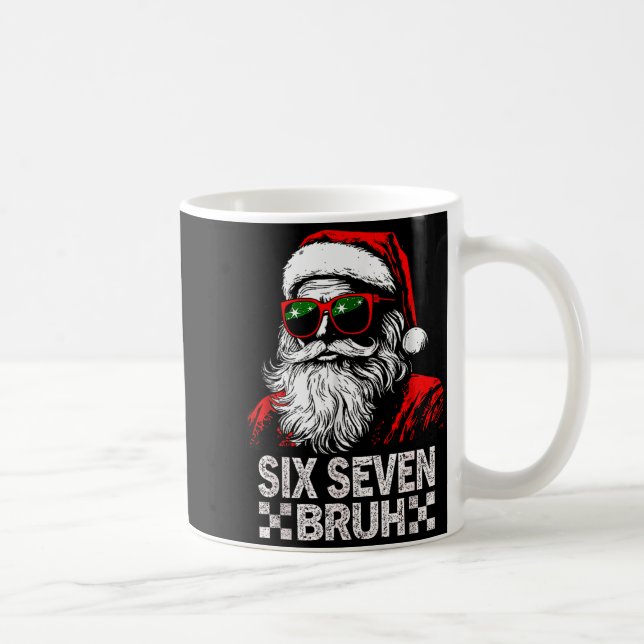 Taza De Café 67 Six Seven Burh Funny Christmas 6 7 Meme Men Wom (Derecha)