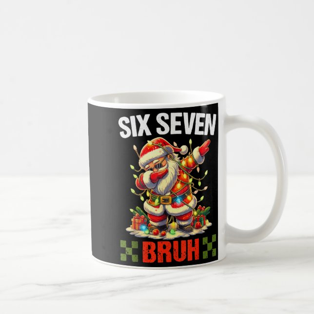Taza De Café 67 Six Seven Burh Funny Christmas 6 7 Meme Men Wom (Derecha)
