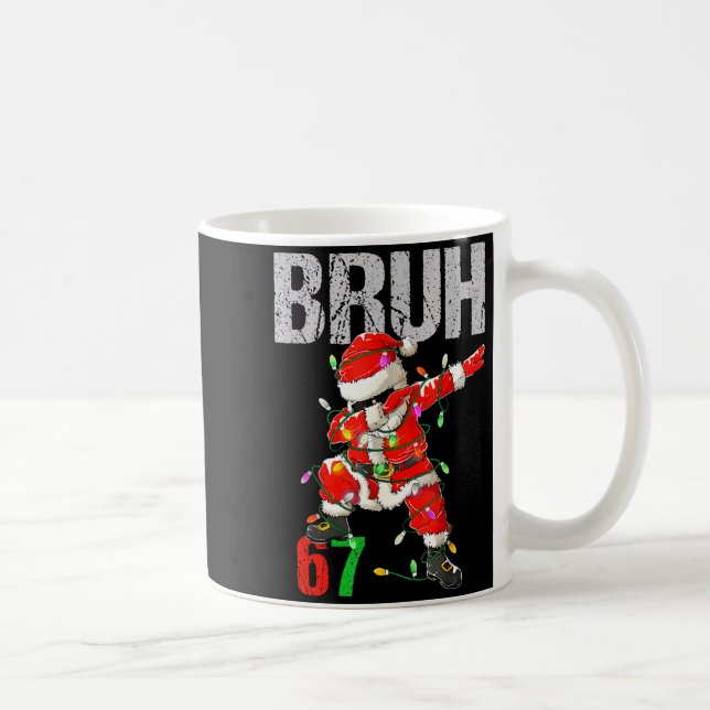 Taza De Café 67 Six Seven Burh Funny Christmas 6 7 Meme Men Wom (Derecha)