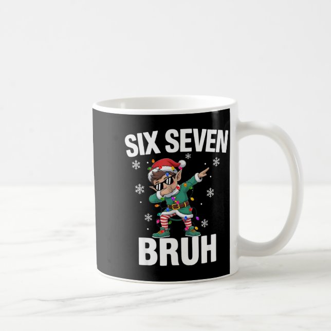 Taza De Café 67 Six Seven Burh Funny Christmas 6 7 Meme Men Wom (Derecha)