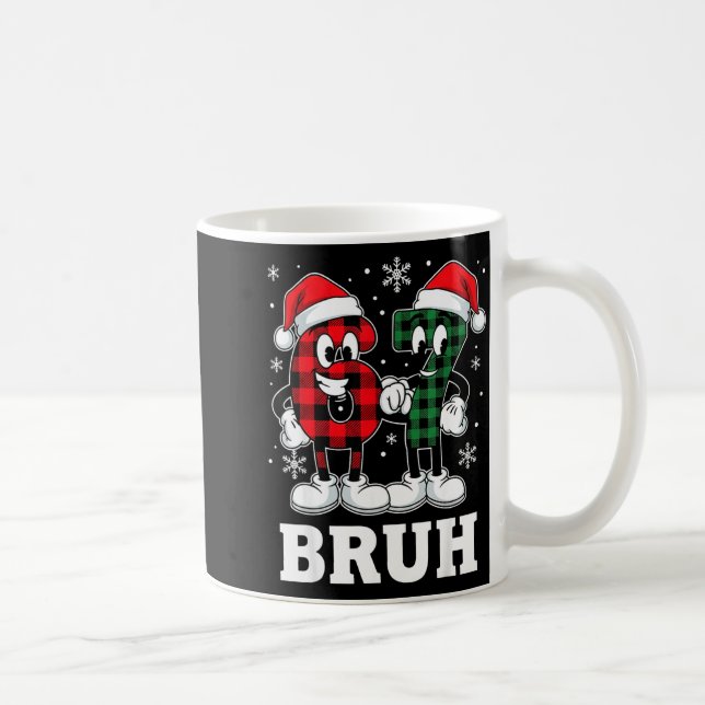 Taza De Café 67 Six Seven Christmas Bruh Funny Italian Brainrot (Derecha)