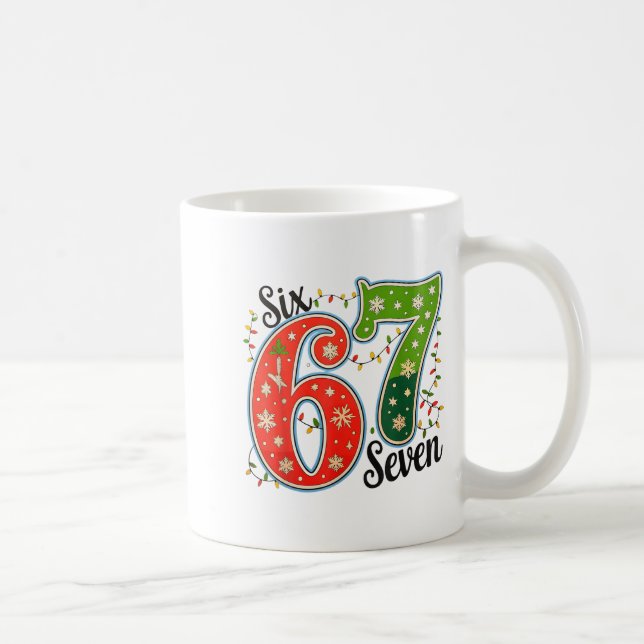 Taza De Café 67 Six Seven Christmas Funny Meme 67 Couples Chris (Derecha)