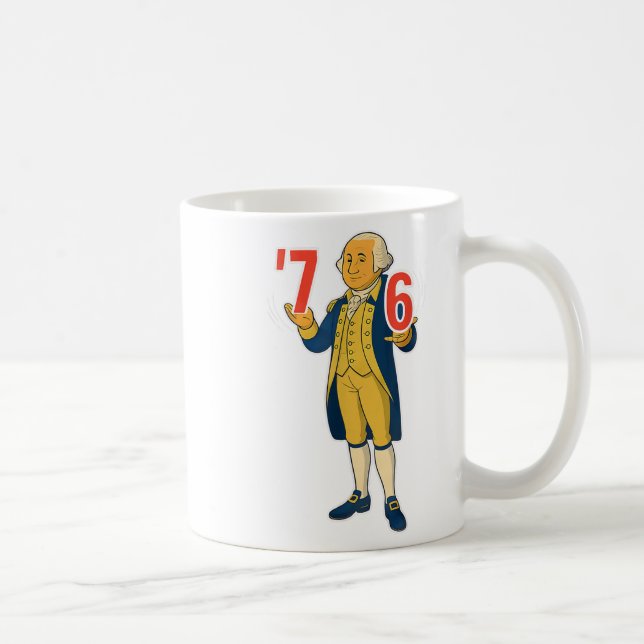 Taza De Café 67 Six Seven Funny George Washington Meme T-shirt_ (Derecha)