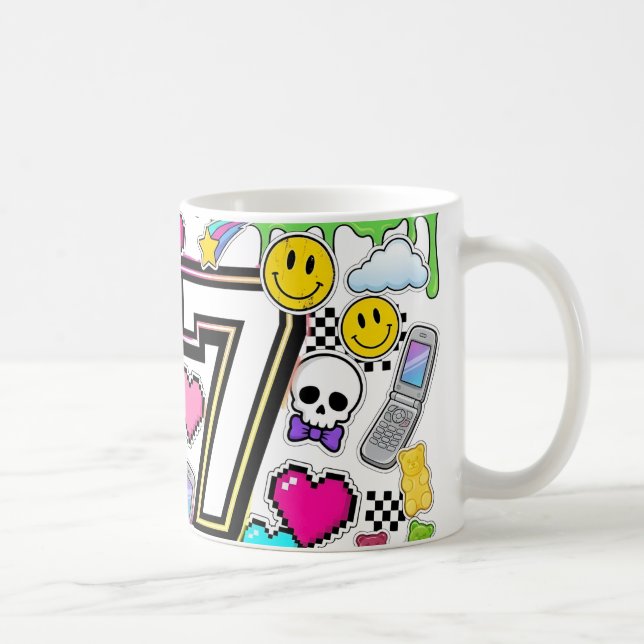 Taza De Café 67 Six Seven Retro Y2K Aesthetic mug  (Derecha)