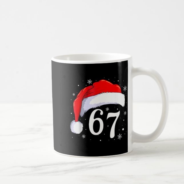 Taza De Café 67 Six Seven Santa Funny Christmas 6 7 Meme Men Wo (Derecha)
