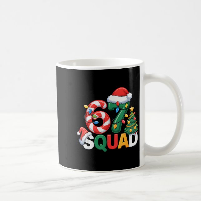Taza De Café 67 Squad Squad Teacher Christmas Design Funny 67  (Derecha)