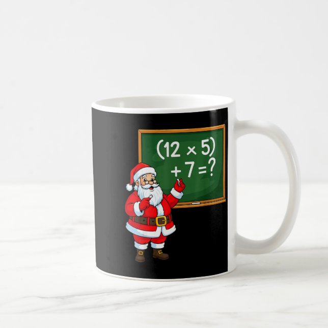 Taza De Café 67 Teacher Christmas Santa Six Seven Meme Brainrot (Derecha)