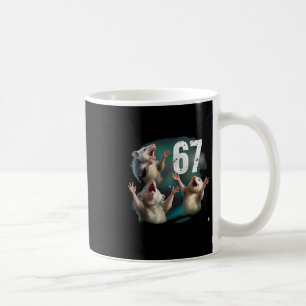 Taza De Café 67 Zarigüeya Aullando A La Luna 67 6 7 Halloween 6