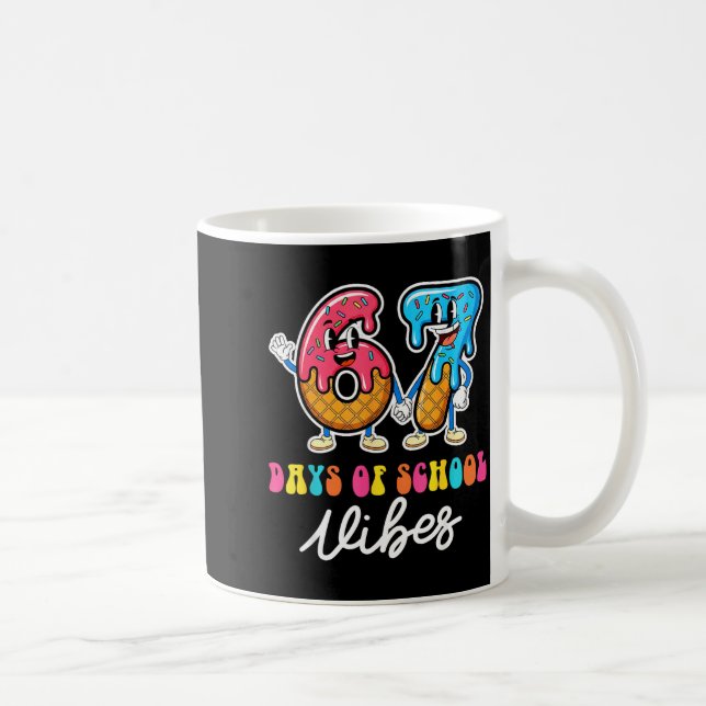 Taza De Café 67th Day Of School Vibes Funny Six Seven 67 Meme S (Derecha)