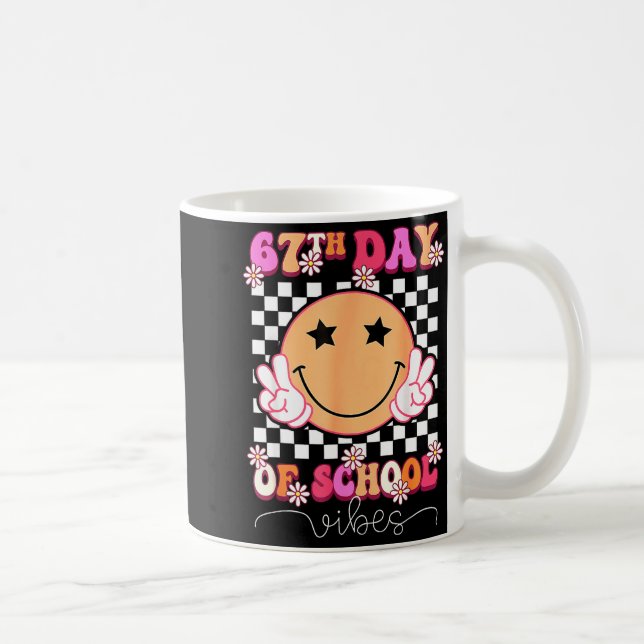 Taza De Café 67th Day Of School Vibes Funny Six Seven 67 Meme S (Derecha)