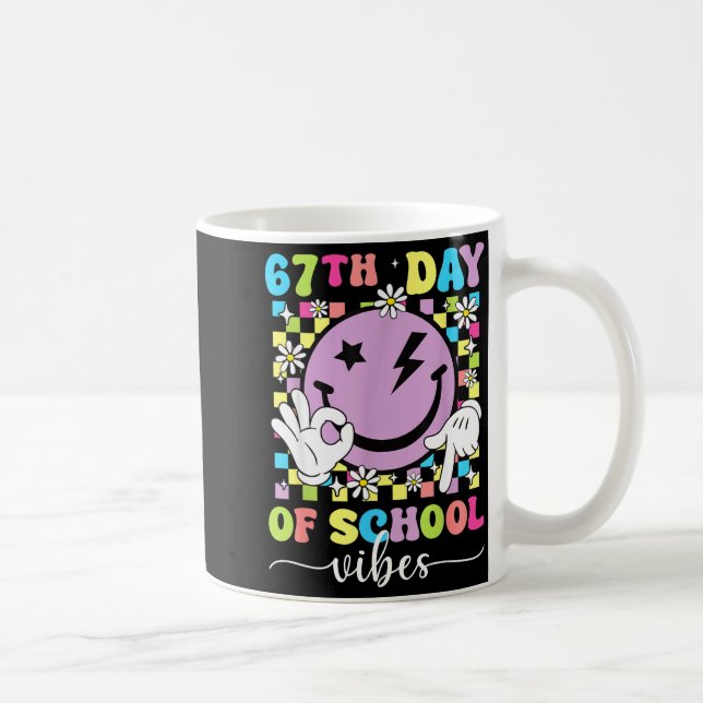 Taza De Café 67th Day Of School Vibes Funny Six Seven 67 Meme S (Derecha)
