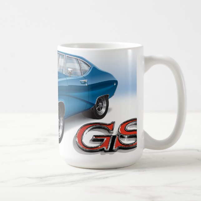 Taza De Café 69 Buick GS en azul (Derecha)