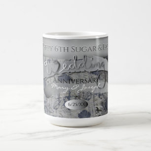 Taza De Café 6.º Aniversario del Boda de Hierro y Azúcar Café M