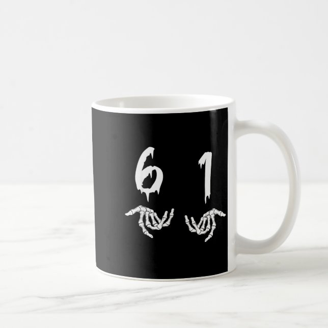 Taza De Café 6 1 Six Swan Funny New Slang Six One 61  (Derecha)