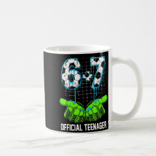 Taza De Café 6+7 = 13 Niños Niñas Adolescentes Cumpleaños 13