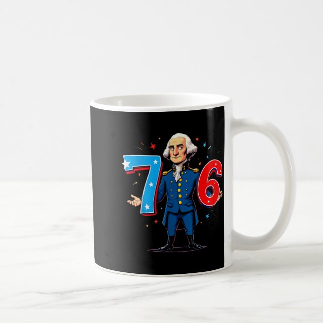 Taza De Café 6-7 7-6 George Washington Seven Six Teacher Americ (Derecha)