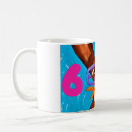 Taza De Café 6 7 Basset Hound underwater with fish 