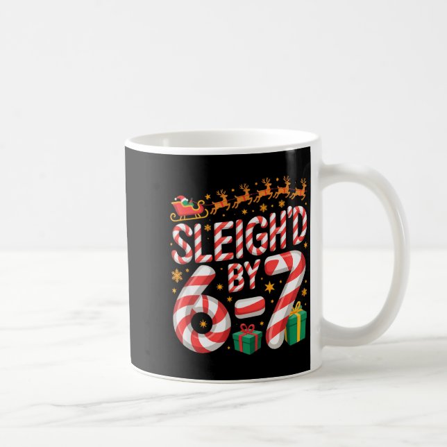 Taza De Café 6-7 Christmas Ugly Sweater Six Seven Xmas 67 Meme  (Derecha)