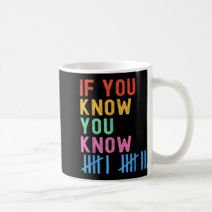 Taza De Café 6 7 Divertido Si Sabes Sabes Marcas de Tally Seis