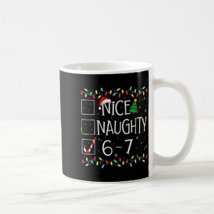 Taza De Café 6-7 Meme Bonito Travieso 67 Navidad Rotura Cerebra