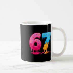 Taza De Café 6 7 Meme Seis Siete Goteo de Helado