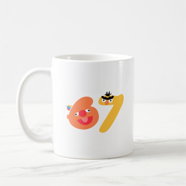 Taza De Café 6-7 muppets numéricos (Izquierda)