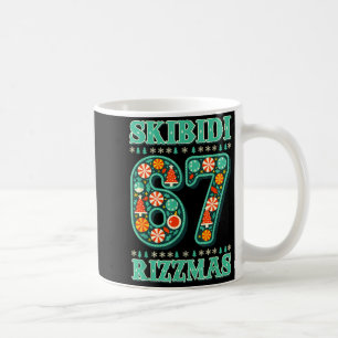 Taza De Café 6 7 Navidad Skibidi Rizzmas 67 Meme Gen Alpha Sl