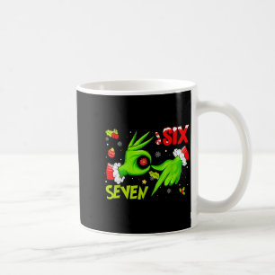 Taza De Café 6 7 Seis Siete Mano Generación Z Alpha Meme Lengua