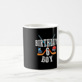 Taza De Café 6 Aniversario de Nacimiento Hockey sobre hielo S