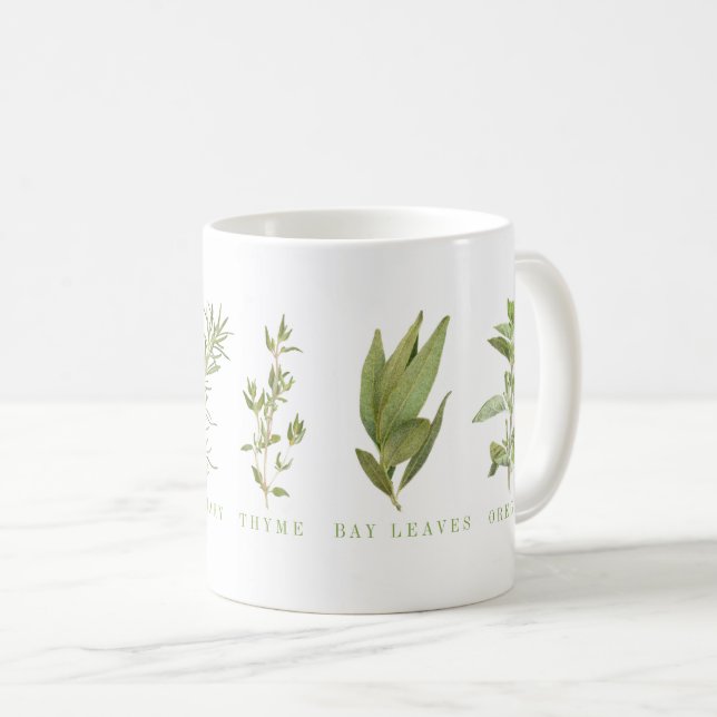 Taza De Café 6 FRESH HERBS White Mug (Anverso derecho)