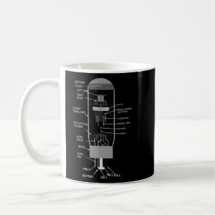 Taza De Café 6 l6 Diagrama de tubo de vacío en la guitarista su