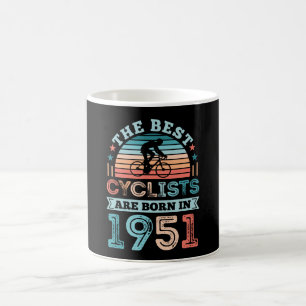 Taza De Café 70.º Regalo de ciclismo de cumpleaños mejor cicl